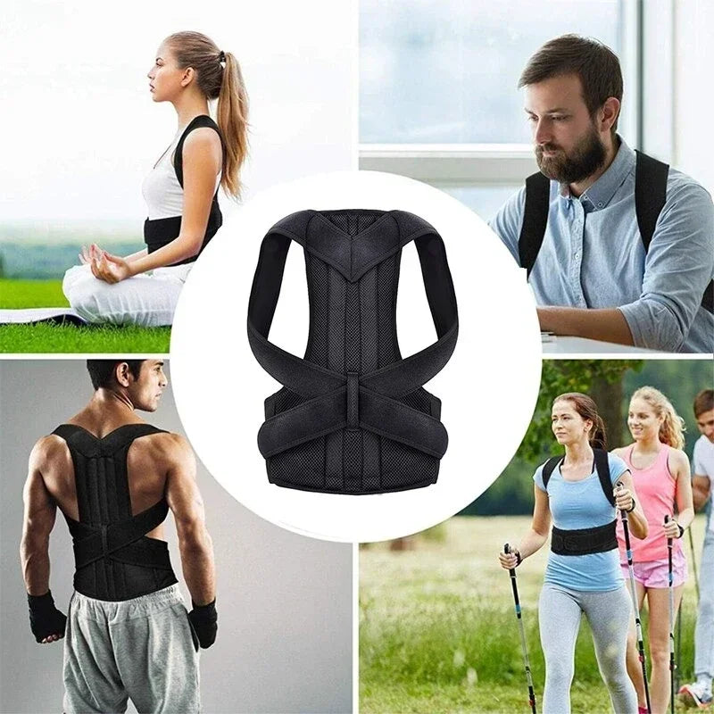 OrthoVanta™ Adjustable Posture Corrector Brace – Back & Shoulder Support